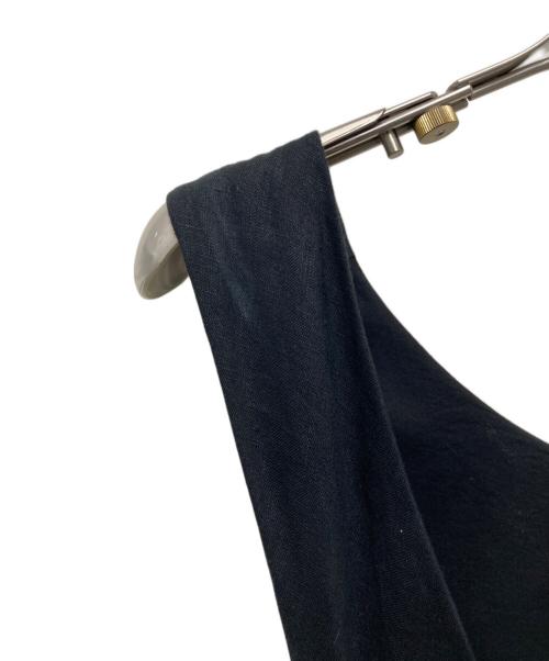 the Barnnet（ザ バーネット）The Barnnet (ザ バーネット) リネンノースリーブワンピース ブラック サイズ:Freeの古着・服飾アイテム