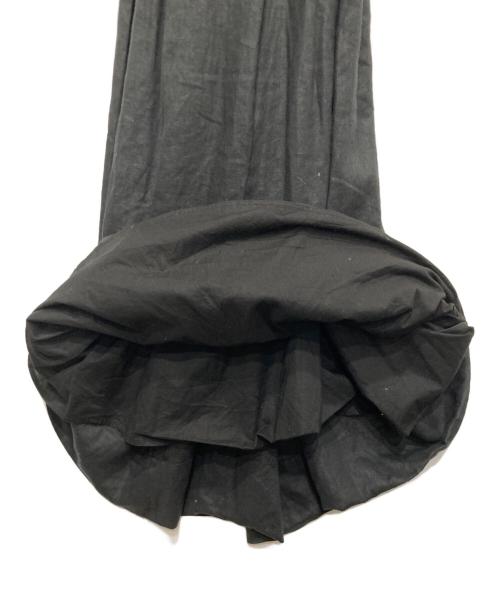 the Barnnet（ザ バーネット）The Barnnet (ザ バーネット) リネンノースリーブワンピース ブラック サイズ:Freeの古着・服飾アイテム