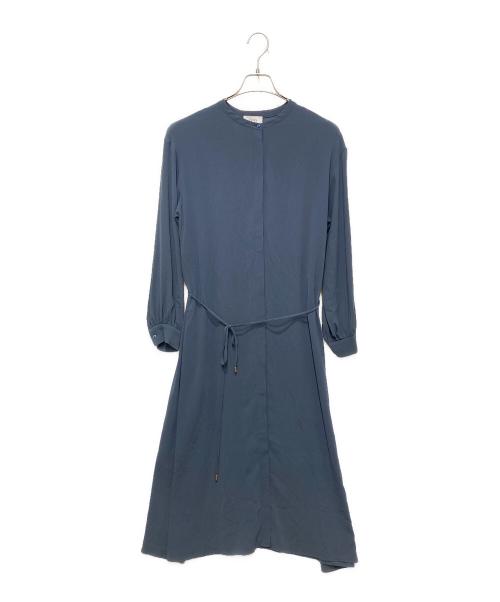 S.ESSENTIALS（エス エッセンシャルズ）S.ESSENTIALS (エス エッセンシャルズ) バンドカラーシャツワンピース ブルー サイズ:38の古着・服飾アイテム