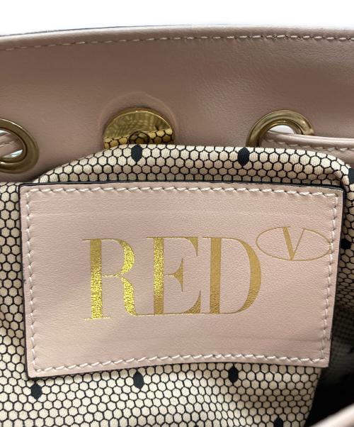 RED VALENTINO（レッドヴァレンティノ）RED VALENTINO (レッドヴァレンティノ) フリルバケツショルダーバッグ ピンクの古着・服飾アイテム