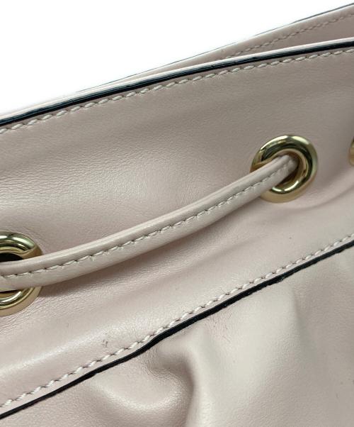 RED VALENTINO（レッドヴァレンティノ）RED VALENTINO (レッドヴァレンティノ) フリルバケツショルダーバッグ ピンクの古着・服飾アイテム