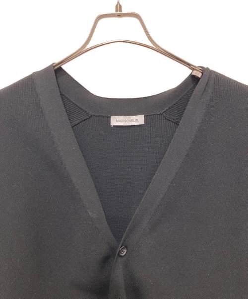 MADISON BLUE（マディソンブルー）MADISON BLUE (マディソンブルー) ビッグニットVネックカーディガン ブラック サイズ:Ｍの古着・服飾アイテム