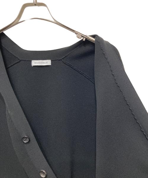 MADISON BLUE（マディソンブルー）MADISON BLUE (マディソンブルー) ビッグニットVネックカーディガン ブラック サイズ:Ｍの古着・服飾アイテム