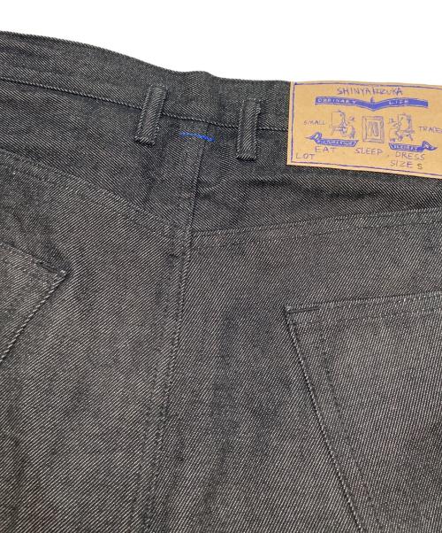 SHINYAKOZUKA（シンヤコズカ）SHINYAKOZUKA (シンヤコズカ) デニムバギーショーツ ブラック サイズ:Sの古着・服飾アイテム