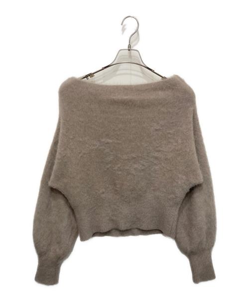 CAPRICIEUX LE'MAGE（カプリシューレマージュ）CAPRICIEUX LE'MAGE (カプリシューレマージュ) FOXカシミアドルマンニット ベージュ サイズ:FREEの古着・服飾アイテム