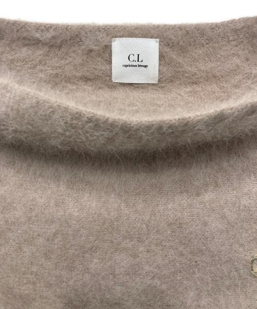 CAPRICIEUX LE'MAGE（カプリシューレマージュ）CAPRICIEUX LE'MAGE (カプリシューレマージュ) FOXカシミアドルマンニット ベージュ サイズ:FREEの古着・服飾アイテム