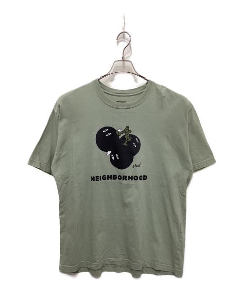 NEIGHBORHOOD（ネイバーフッド）NEIGHBORHOOD (ネイバーフッド) プリントTシャツ グリーン サイズ:Ｌの古着・服飾アイテム