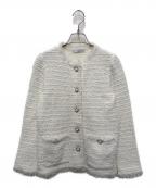 Reneルネ）の古着「ツイードジャケット」｜ホワイト