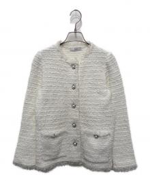 Rene（ルネ）の古着「ツイードジャケット」｜ホワイト