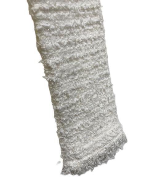 Rene（ルネ）Rene (ルネ) ツイードジャケット ホワイト サイズ:36の古着・服飾アイテム