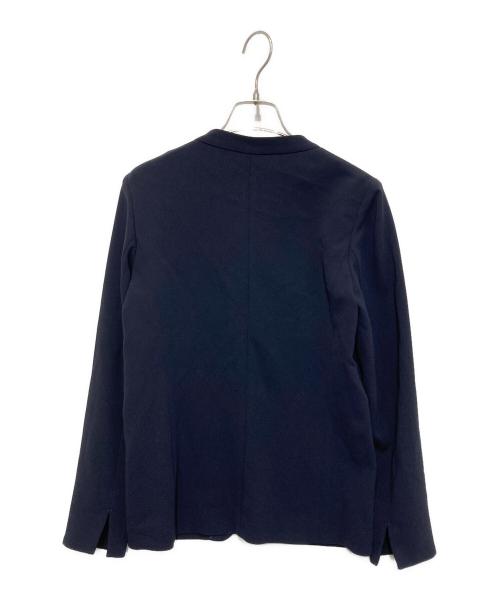SOEJU（ソージュ）SOEJU (ソージュ) ノーカラージャケット ネイビー サイズ:Ｓの古着・服飾アイテム