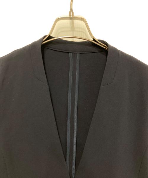 SOEJU（ソージュ）SOEJU (ソージュ) ノーカラージャケット ネイビー サイズ:Ｓの古着・服飾アイテム