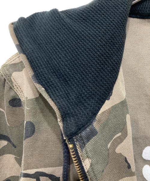 stussy（ステューシー）stussy (ステューシー) キャンバスワーカージップフーディ ベージュ サイズ:Ｓの古着・服飾アイテム