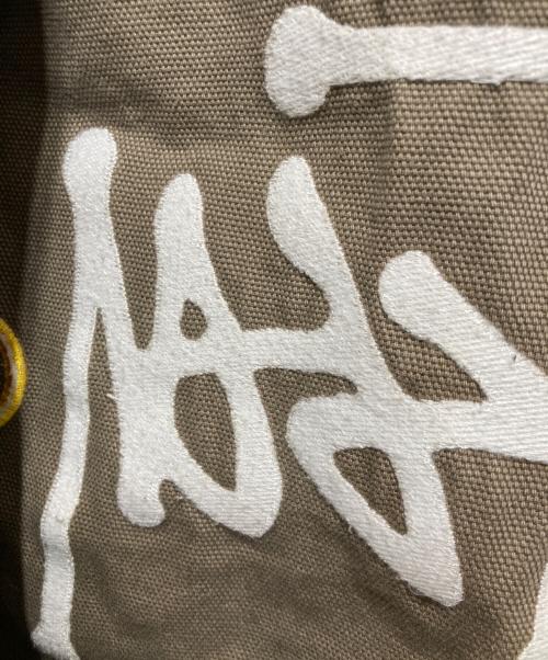 stussy（ステューシー）stussy (ステューシー) キャンバスワーカージップフーディ ベージュ サイズ:Ｓの古着・服飾アイテム