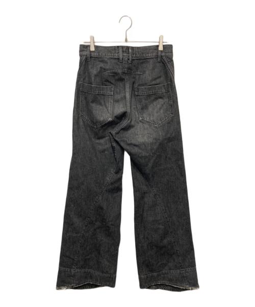 YUKI HASHIMOTO（ユウキハシモト）YUKI HASHIMOTO (ユウキハシモト) TWISTED JEANS ブラック サイズ:44の古着・服飾アイテム