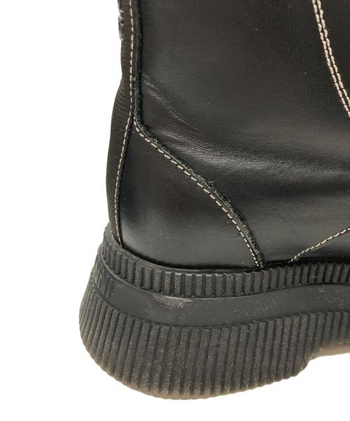 GANNI（ガニー）Ganni (ガニー) クリーパーズ モンクストラップブーツ ブラック サイズ:38の古着・服飾アイテム