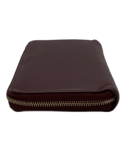 Cartier（カルティエ）Cartier (カルティエ) マスト ドゥ カルティエ ラウンドジップインターナショナル ウォレット バーガンディーの古着・服飾アイテム