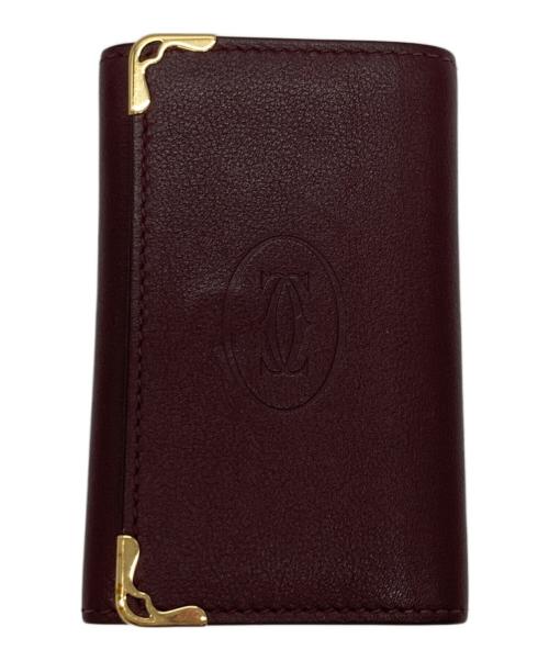 Cartier（カルティエ）Cartier (カルティエ) マスト ドゥ カルティエ 6連キーケース バーガンディーの古着・服飾アイテム