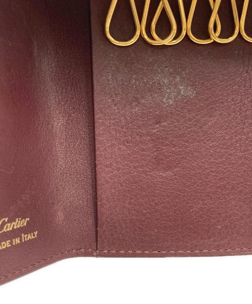 Cartier（カルティエ）Cartier (カルティエ) マスト ドゥ カルティエ 6連キーケース バーガンディーの古着・服飾アイテム