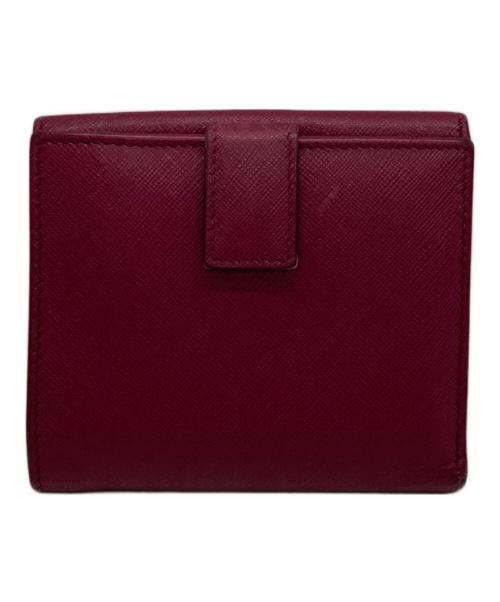 Salvatore Ferragamo（サルヴァトーレ フェラガモ）Salvatore Ferragamo (サルヴァトーレ フェラガモ) ガンチーニ 2つ折り財布 ショッキングピンクの古着・服飾アイテム