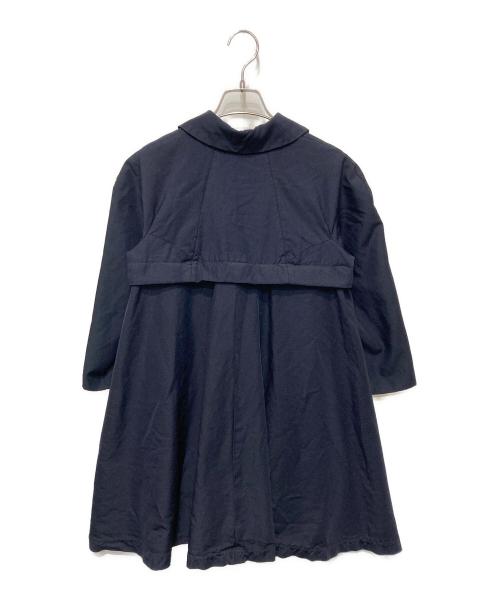 COMME des GARCONS（コムデギャルソン）COMME des GARCONS (コムデギャルソン) 縮絨ポリ丸襟ドッキングコート ネイビー サイズ:Ｓの古着・服飾アイテム
