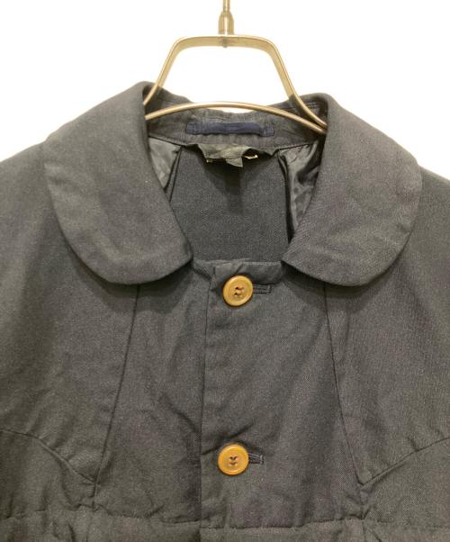 COMME des GARCONS（コムデギャルソン）COMME des GARCONS (コムデギャルソン) 縮絨ポリ丸襟ドッキングコート ネイビー サイズ:Ｓの古着・服飾アイテム