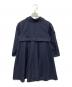 COMME des GARCONS (コムデギャルソン) 縮絨ポリ丸襟ドッキングコート ネイビー サイズ:Ｓ：33000円
