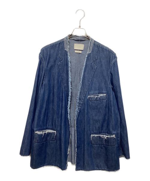 YOKE（ヨーク）YOKE (ヨーク) CUT-OFF DENIM TAILORED インディゴ サイズ:3の古着・服飾アイテム