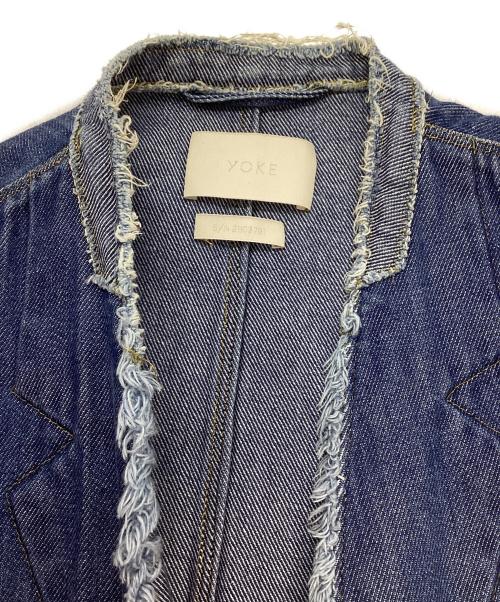 YOKE（ヨーク）YOKE (ヨーク) CUT-OFF DENIM TAILORED インディゴ サイズ:3の古着・服飾アイテム