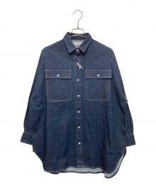 Healthy DENIM（ヘルシーデニム）の古着「Almondオーバーサイズデニムシャツ」｜インディゴ