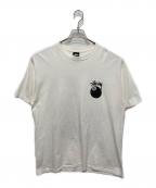 stussyステューシー）の古着「8ボールロゴTシャツ」｜ホワイト