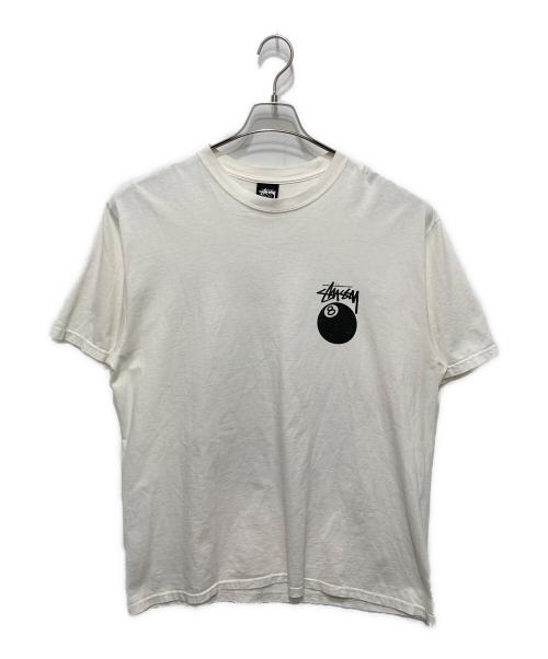 stussy（ステューシー）stussy (ステューシー) 8ボールロゴTシャツ ホワイト サイズ:Ⅼの古着・服飾アイテム