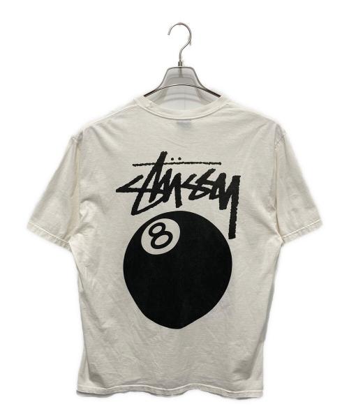 stussy（ステューシー）stussy (ステューシー) 8ボールロゴTシャツ ホワイト サイズ:Ⅼの古着・服飾アイテム
