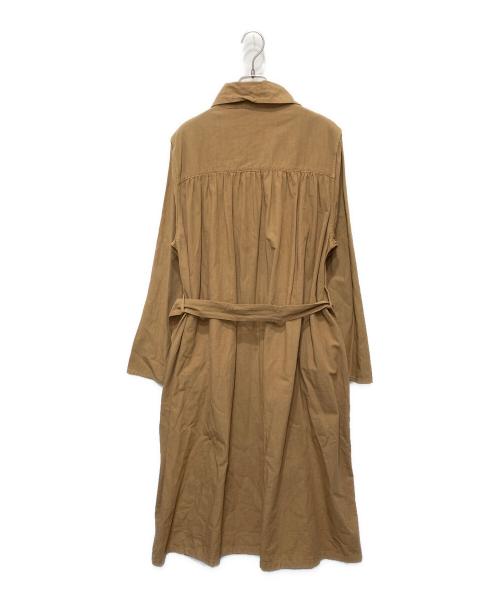 45rpm（45アールピーエム）45rpm (45アールピーエム) もめん布の後染コート イエロー サイズ:3の古着・服飾アイテム