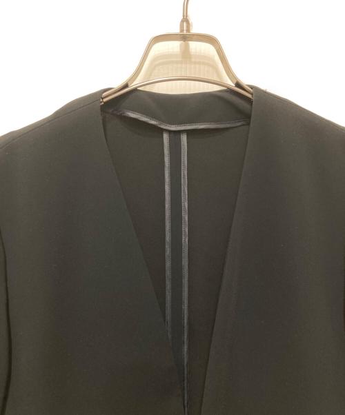 自由区（ジユウク）自由区 (ジユウク) ダブルクロス ノーカラージャケット ブラック サイズ:36の古着・服飾アイテム