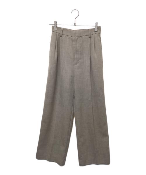 Whim Gazette（ウィムガゼット）Whim Gazette (ウィムガゼット) ジュートライクタックパンツ ベージュ サイズ:34の古着・服飾アイテム