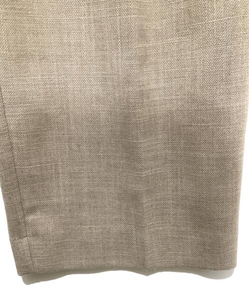 Whim Gazette（ウィムガゼット）Whim Gazette (ウィムガゼット) ジュートライクタックパンツ ベージュ サイズ:34の古着・服飾アイテム