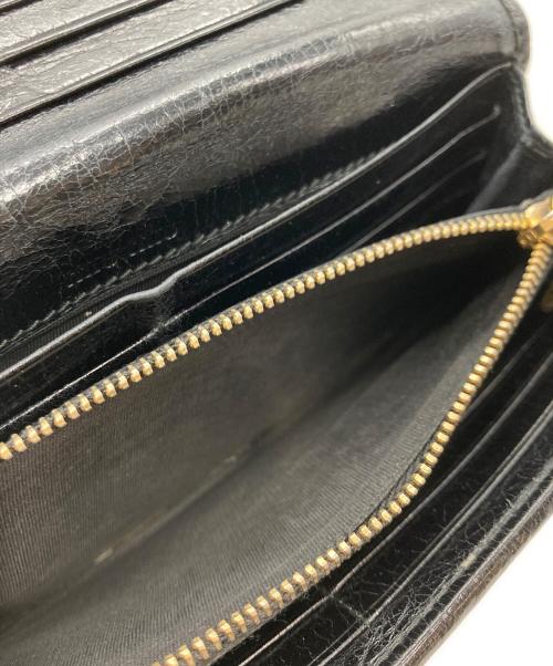 MIU MIU（ミュウミュウ）MIU MIU (ミュウミュウ) マテラッセ ロングウォレット ブラックの古着・服飾アイテム