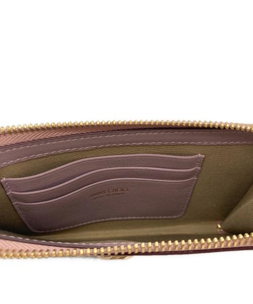 JIMMY CHOO（ジミーチュウ）JIMMY CHOO (ジミーチュウ) JOLLYショルダーウォレット ピンクの古着・服飾アイテム