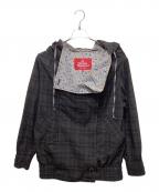 Vivienne Westwood RED LABELヴィヴィアンウエストウッドレッドレーベル）の古着「チェックフーデッドジャケット」｜グリーン