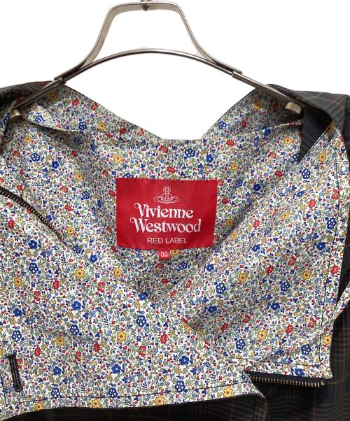 Vivienne Westwood RED LABEL（ヴィヴィアンウエストウッドレッドレーベル）Vivienne Westwood RED LABEL (ヴィヴィアンウエストウッドレッドレーベル) チェックフーデッドジャケット グリーン サイズ:00の古着・服飾アイテム