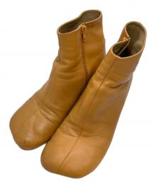 MM6 Maison Margiela（エムエムシックスメゾンマルジェラ）の古着「アナトミック アンクルブーツ」｜イエロー