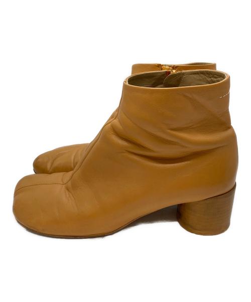 MM6 Maison Margiela（エムエムシックスメゾンマルジェラ）MM6 Maison Margiela (エムエムシックスメゾンマルジェラ) アナトミック アンクルブーツ イエロー サイズ:40 1/2の古着・服飾アイテム