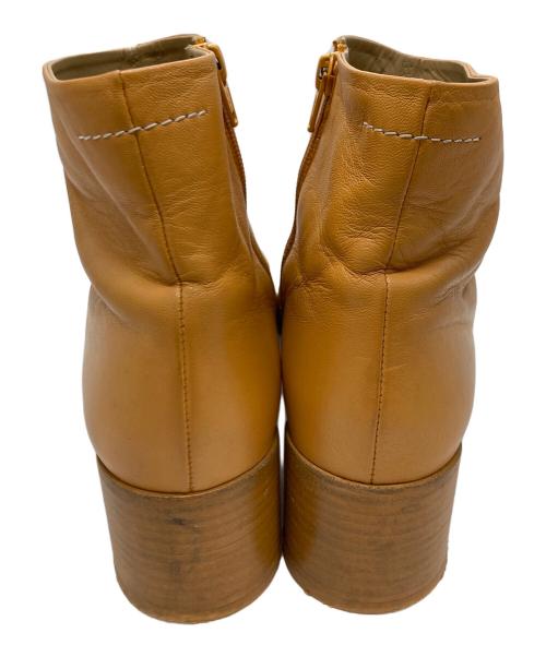MM6 Maison Margiela（エムエムシックスメゾンマルジェラ）MM6 Maison Margiela (エムエムシックスメゾンマルジェラ) アナトミック アンクルブーツ イエロー サイズ:40 1/2の古着・服飾アイテム