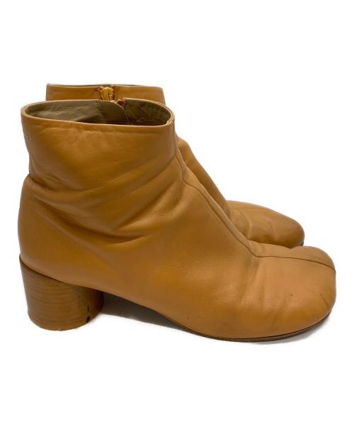 MM6 Maison Margiela（エムエムシックスメゾンマルジェラ）MM6 Maison Margiela (エムエムシックスメゾンマルジェラ) アナトミック アンクルブーツ イエロー サイズ:40 1/2の古着・服飾アイテム