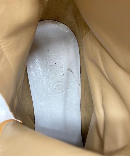 MM6 Maison Margiela（エムエムシックスメゾンマルジェラ）MM6 Maison Margiela (エムエムシックスメゾンマルジェラ) アナトミック アンクルブーツ イエロー サイズ:40 1/2の古着・服飾アイテム