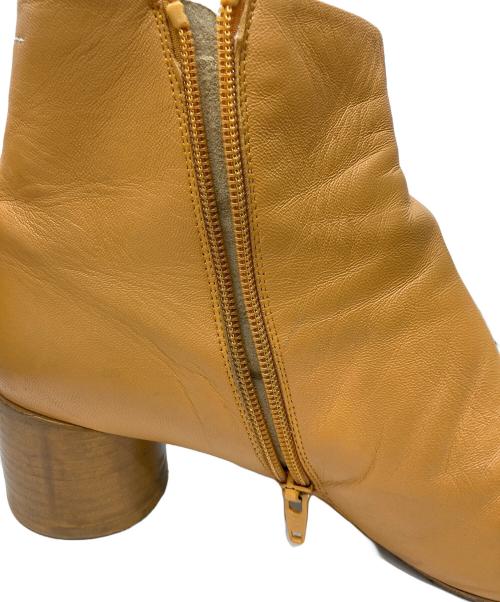 MM6 Maison Margiela（エムエムシックスメゾンマルジェラ）MM6 Maison Margiela (エムエムシックスメゾンマルジェラ) アナトミック アンクルブーツ イエロー サイズ:40 1/2の古着・服飾アイテム