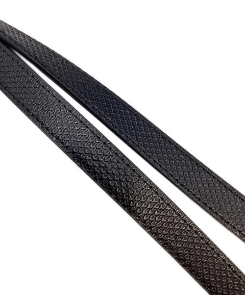 LACOSTE（ラコステ）LACOSTE (ラコステ) ピケレザースモールショルダーバッグ ブラックの古着・服飾アイテム