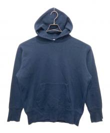 LOOPWHEELER×BEAMS PLUS（ループウィラー×ビームスプラス）の古着「別注プルオーバーパーカー」｜ネイビー