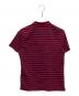 MONCLER (モンクレール) ロゴワッペン付ポロシャツ/MAGLIA POLO MANICA CORTA レッド×ネイビー サイズ:M：12000円
